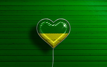 I Love Morona-Santiago, , realistic balloons, green wooden background, Day of Morona-Santiago, ecuadorian provinces, flag of Morona-Santiago, Ecuador, balloon with flag, Provinces of Ecuador, Morona-Santiago flag, Morona-Santiago HD wallpaper