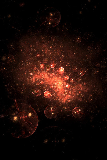 Abstract, Glare, Fractal, Glow, Balls HD phone wallpaper