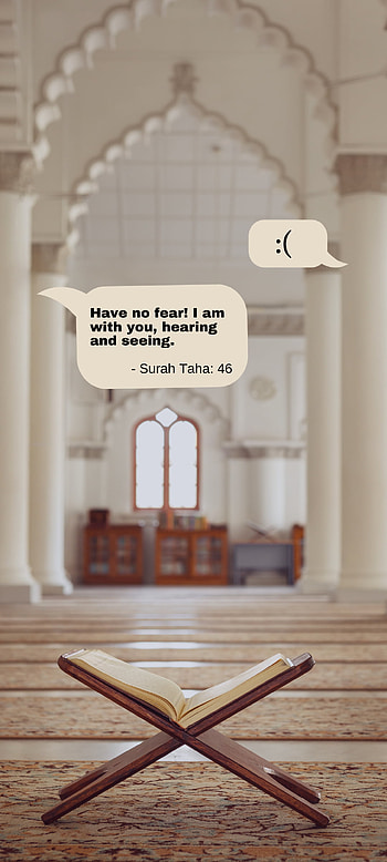 Surah Taha : 46, islamic, quran, peace, verse HD phone wallpaper