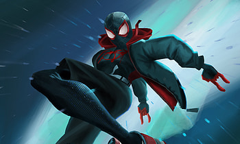 Miles, Spider-man, artwork, 2019 HD wallpaper