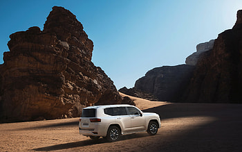 Toyota Land Cruiser 300, back view, 2021 cars, desert, AE-spec, SUVs, offroad, Toyota Land Cruiser VX-R, 2021 Toyota Land Cruiser, Toyota HD wallpaper