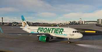 Frontier Airlines, Late afternoon duck, Avsim screen shots, The Avsim community HD wallpaper
