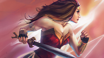 Wonder Woman Paint Art, wonder-woman, artwork, digital-art, superheroes, behance HD wallpaper