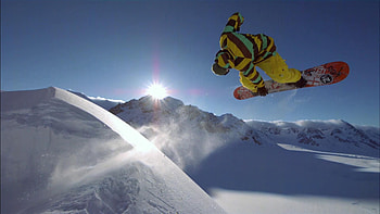 Artful snowboarding, Breathtaking films, The Art of Flight, Spectacular snowscapes HD wallpaper