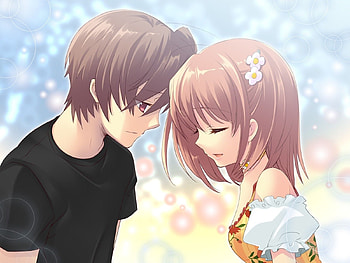 Boy and Girl Love Cartoon HD wallpaper