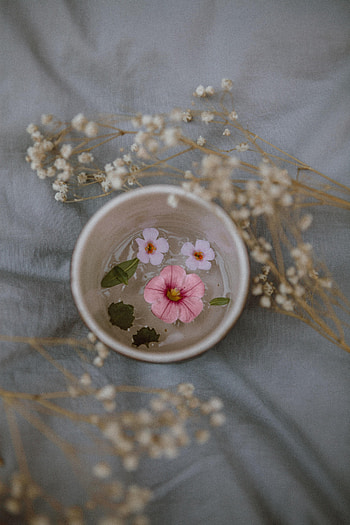 Flowers, Cloth, Glass, Creative HD phone wallpaper