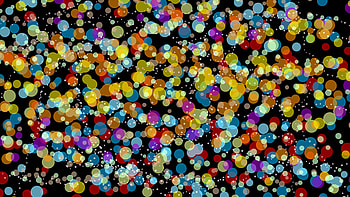 Bokeh, circles, colorful, abstract HD wallpaper