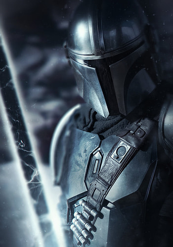 Mandalorian, Darksaber HD phone wallpaper
