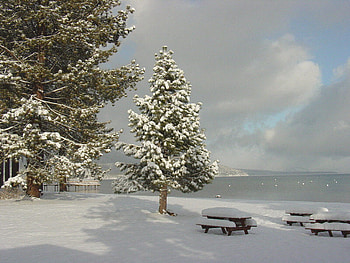 Snow on the Sea, on the sea, snow HD wallpaper