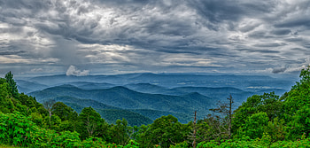 Nature, Trees, Sky, Clouds, Hills HD wallpaper