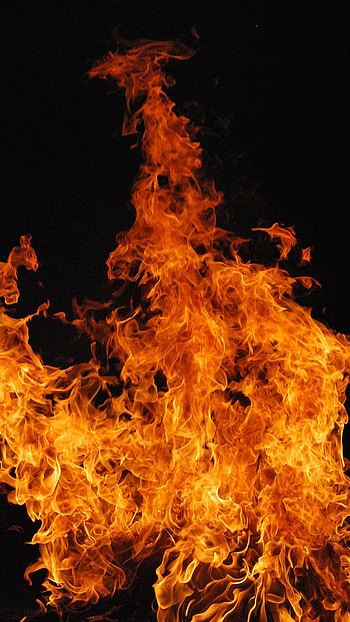 Fire, Red Fire Strom HD phone wallpaper