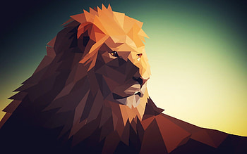 Polygon animal , Creative animal concept, Unique animal design, Artistic animal representation HD wallpaper