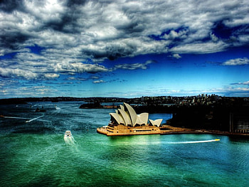 Sydney Harbour and Opera House, habour, sydney, operahouse HD wallpaper