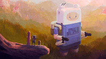 Finn and Jake, Laptop , Vibrant , backgrounds HD wallpaper