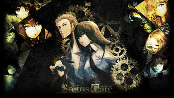 Steinsgate V1, Steins;Gate, Rintaro Okabe, Kurisu Makise, Anime HD wallpaper