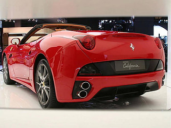 red beauty, california, cabrio, red, ferrari, sport, powerful HD wallpaper