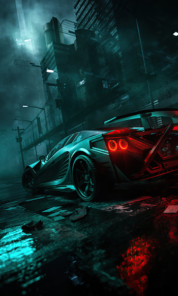 Car, sport car, Blue and white HD phone wallpaper