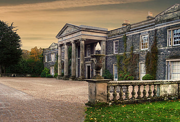 old house, garden HD wallpaper