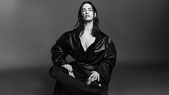 Lily James S Magazine Winter 2024, lily-james, celebrities, girls, model, monochrome, black-and-white HD wallpaper