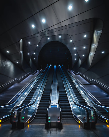 Architecture, Miscellanea, Miscellaneous, Tunnel, Station, Elevator, Metro, Subway HD phone wallpaper
