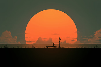 The Train That Can No Longer Be Waited, alone, artist, artwork, digital-art, pixiv HD wallpaper