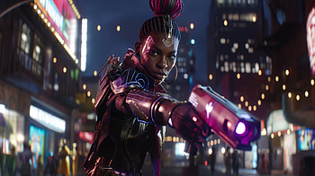 Futuristic Warrior with Blaster, blaster HD wallpaper