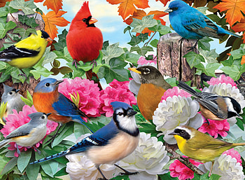Bird, art, colorful, passri, painting, flower, pictura HD wallpaper