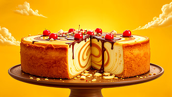 Delicious Cheesecake Delight - Ultra, cheesecake, food, dessert, cherry, chocolate HD wallpaper