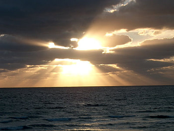 Peek-a-boo, water, sun, hello, bright HD wallpaper