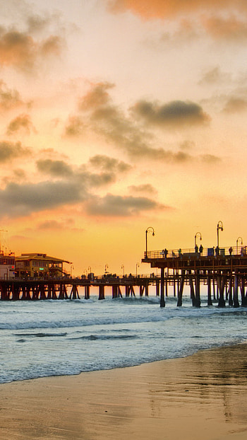 Huntington Beach, Travels, Santa Monica beach, Beautiful view HD phone wallpaper