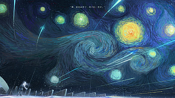 Vincent Van Gogh Starry Sky Vincent Van Gogh Style HD wallpaper