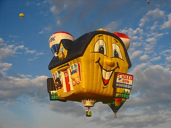 House for Sale Hot Air Balloon, hot, balloon, air, house HD wallpaper