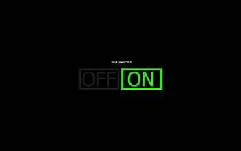Dark, Off, On, Your Computer HD wallpaper