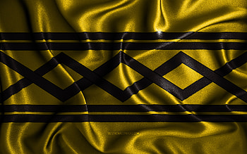 West Midlands flag, , silk wavy flags, english counties, Flag of West Midlands, fabric flags, 3D art, West Midlands, Europe, Counties of England, West Midlands 3D flag, England HD wallpaper