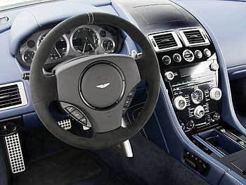 Interior, Aston Martin, Cars, Steering Wheel, Rudder, Salon, Speedometer, 2011, V8, Vantage HD wallpaper