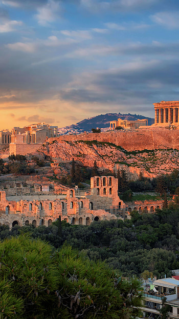 Acropolis, Greece HD phone wallpaper