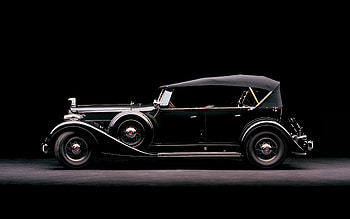 1934, Packard Eight Dual Cowl Sport Phaeton, , side view, retro cars, vintage cars, Packard HD wallpaper