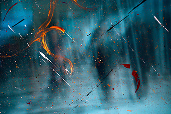 Abstract, Divorces, Spray, Blur, Smooth, Paint, Glass HD wallpaper