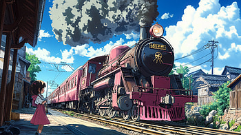 Anime Train Adventure - Ultra, Anime, anime train, train, girl, anime girl HD wallpaper