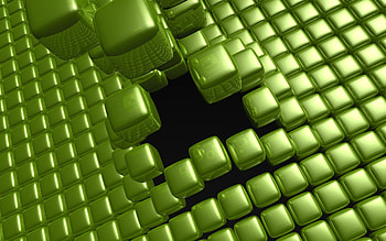 3D, Space, Cubes, Hole HD wallpaper
