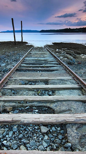 Unique, Railway Track HD phone wallpaper