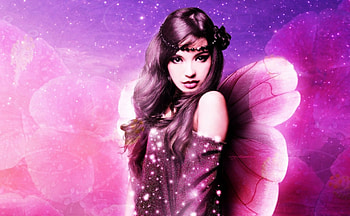 pink fairy, fairy, wings, girl, brunette HD wallpaper