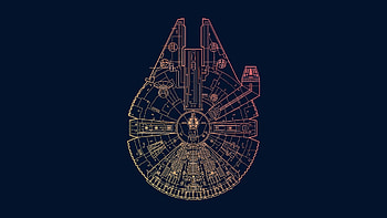 Millennium Falcon , Customizable backgrounds, Star Wars spaceship, Fan favorites HD wallpaper