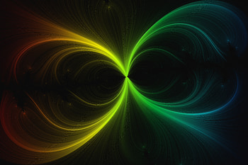 Abstract, Shine, Multicolored, Motley, Lines, Brilliance, Wavy HD wallpaper