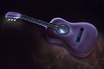 Guitar Amazing Art, guitar, artist, art, colorful, instrument HD wallpaper