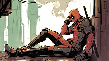 Chillin' with Deadpool: Comic Delight, Comic, Deadpool HD wallpaper