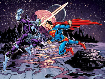 Superman contra Braniac, Superheroes, Braniac, DC Comics, Villains, Comics, Superman HD wallpaper