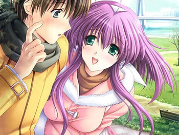 Love, couple, anime HD wallpaper