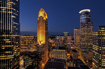 MSP , Minneapolis cityscape, backgrounds HD wallpaper