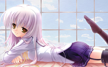 Anzu Yukimura, anime girl, anzu, da capo ii, smile, blushing, school uniform, school girl HD wallpaper
